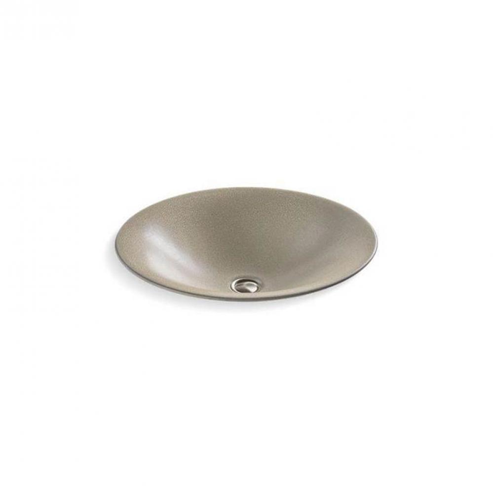 Shagreen Carillon® 17-1/2'' round drop-in bathroom sink, no overflow