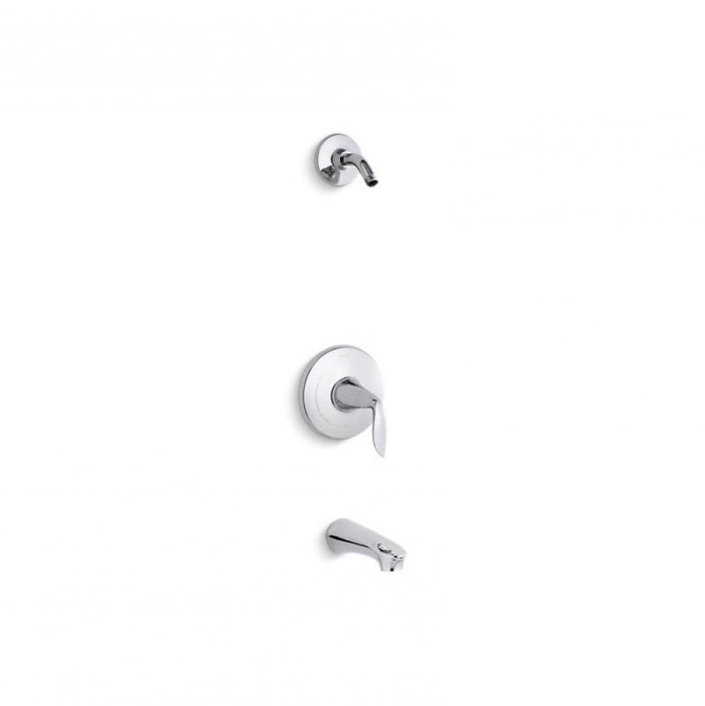 Refinia® Rite-Temp® bath and shower valve trim with lever handle and spout, less showerh