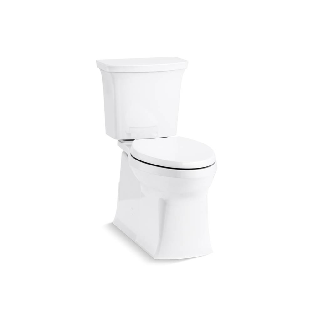 Corbelle® Two-piece elongated 1.28 gpf chair height toilet with right-hand trip lever