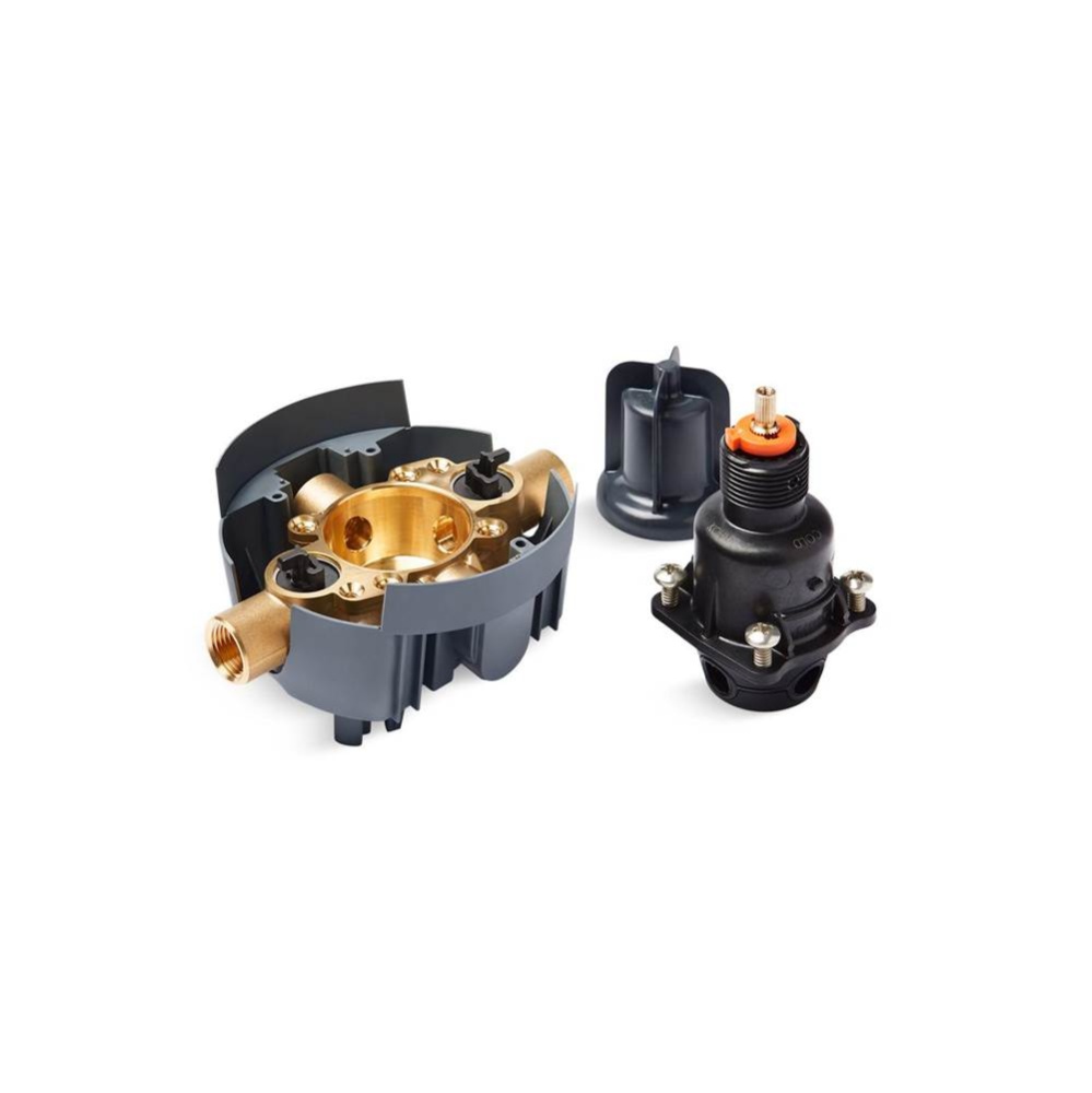 Rite-Temp® Valve body and pressure-balancing cartridge kit with service stops and female NPT