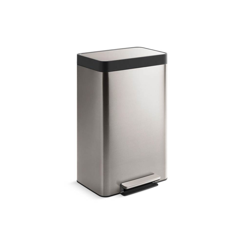 13-gallon stainless steel step trash can