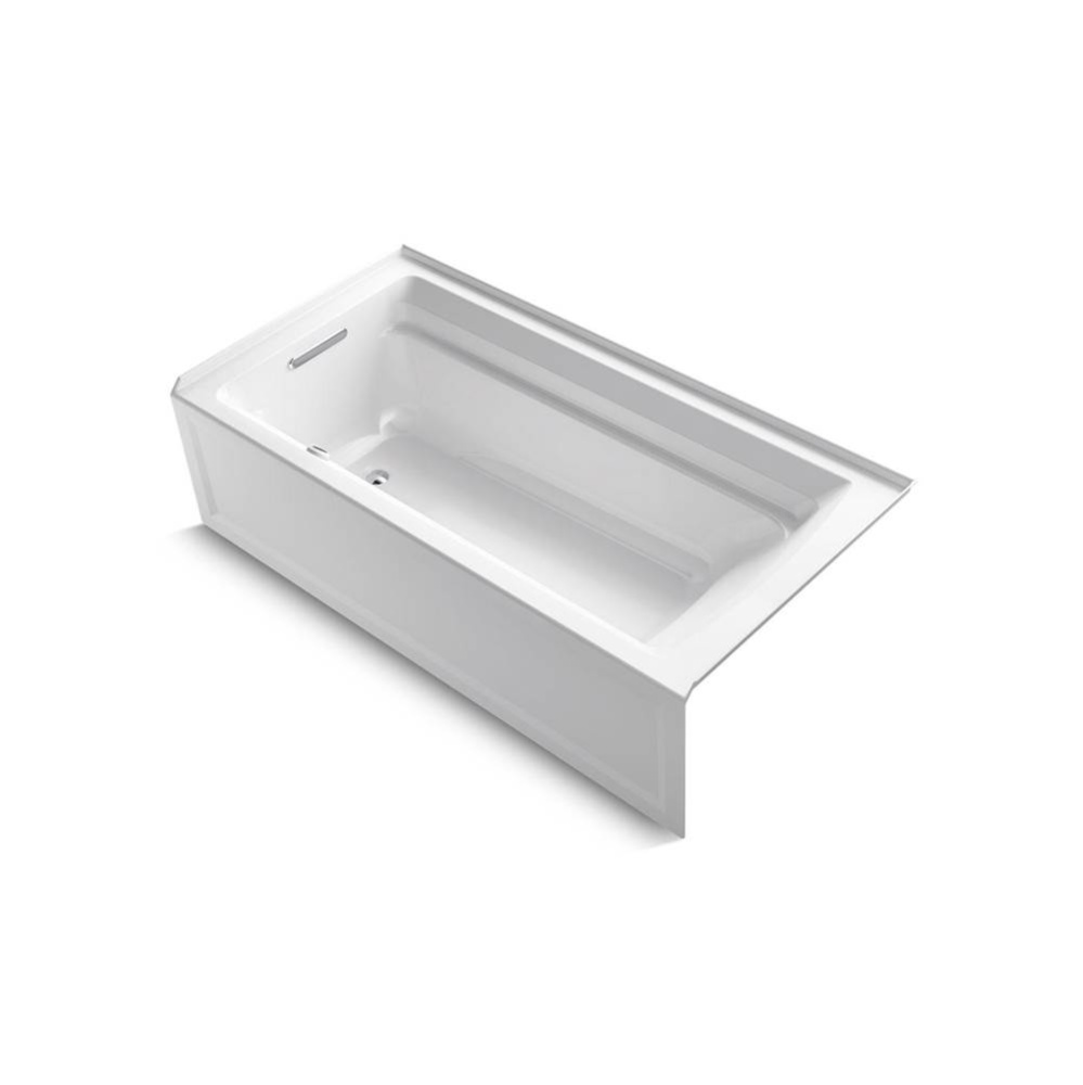 Archer® 72'' x 36'' alcove bath, left drain