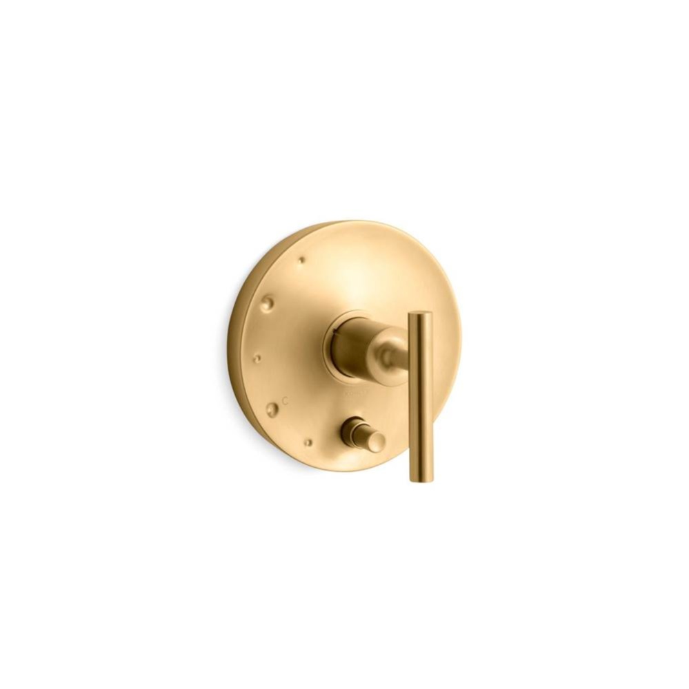 Purist® Rite-Temp® valve trim with push-button diverter and lever handle