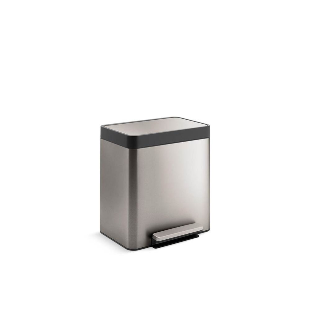 8-gallon stainless steel step trash can