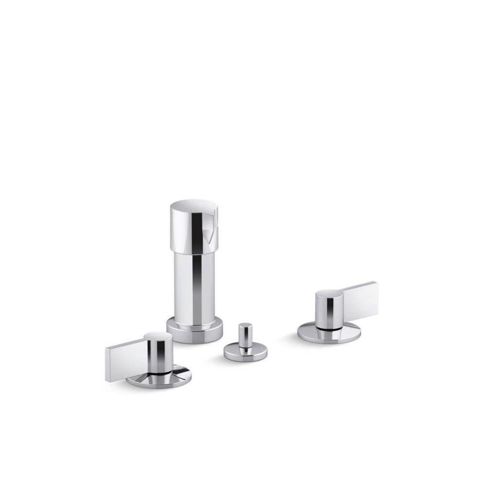 Components® Widespread bidet faucet with Lever handles