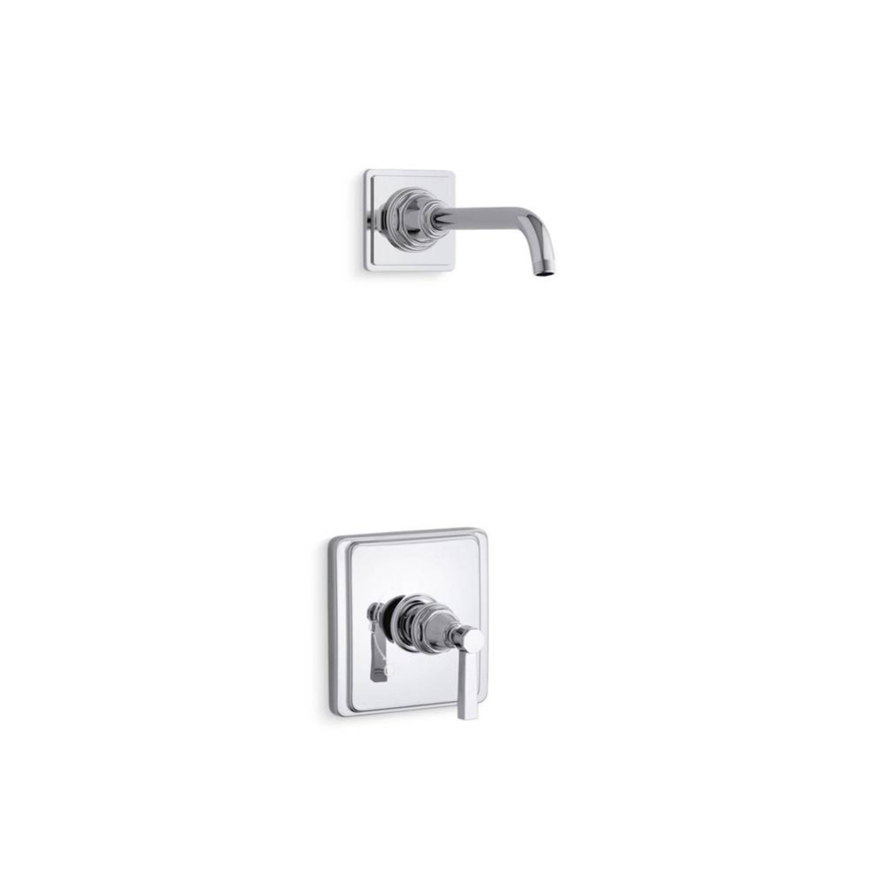 Pinstripe® Pure Rite-Temp® shower trim kit with lever handle, without showerhead