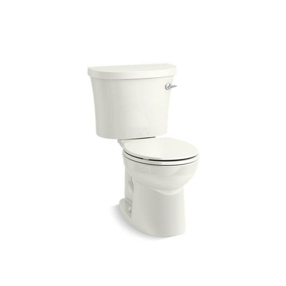 Kingston™ Two-piece round-front 1.28 gpf toilet with right-hand trip lever