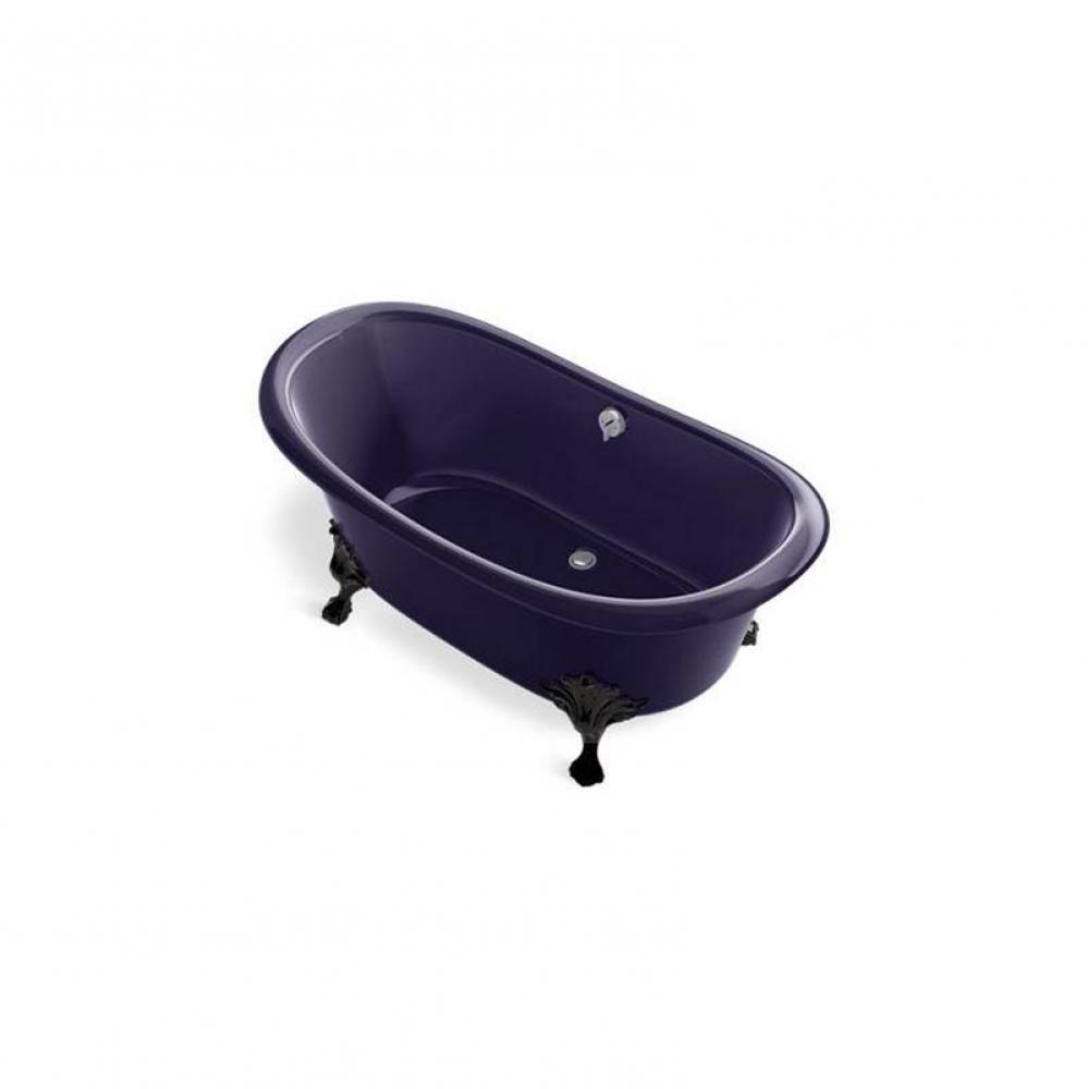 Artifacts™ 66-1/8'' x 32-1/2'' freestanding bath with Indigo Blue exterior