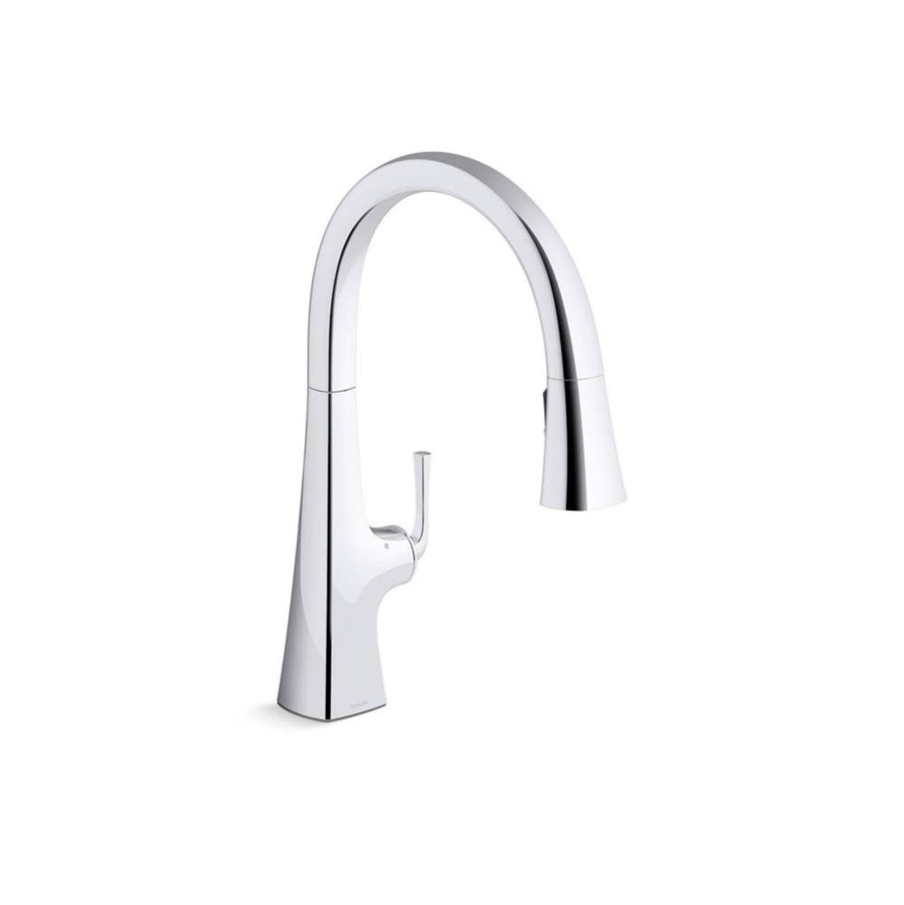 Graze® Touchless pull-down kitchen sink faucet with three-function sprayhead