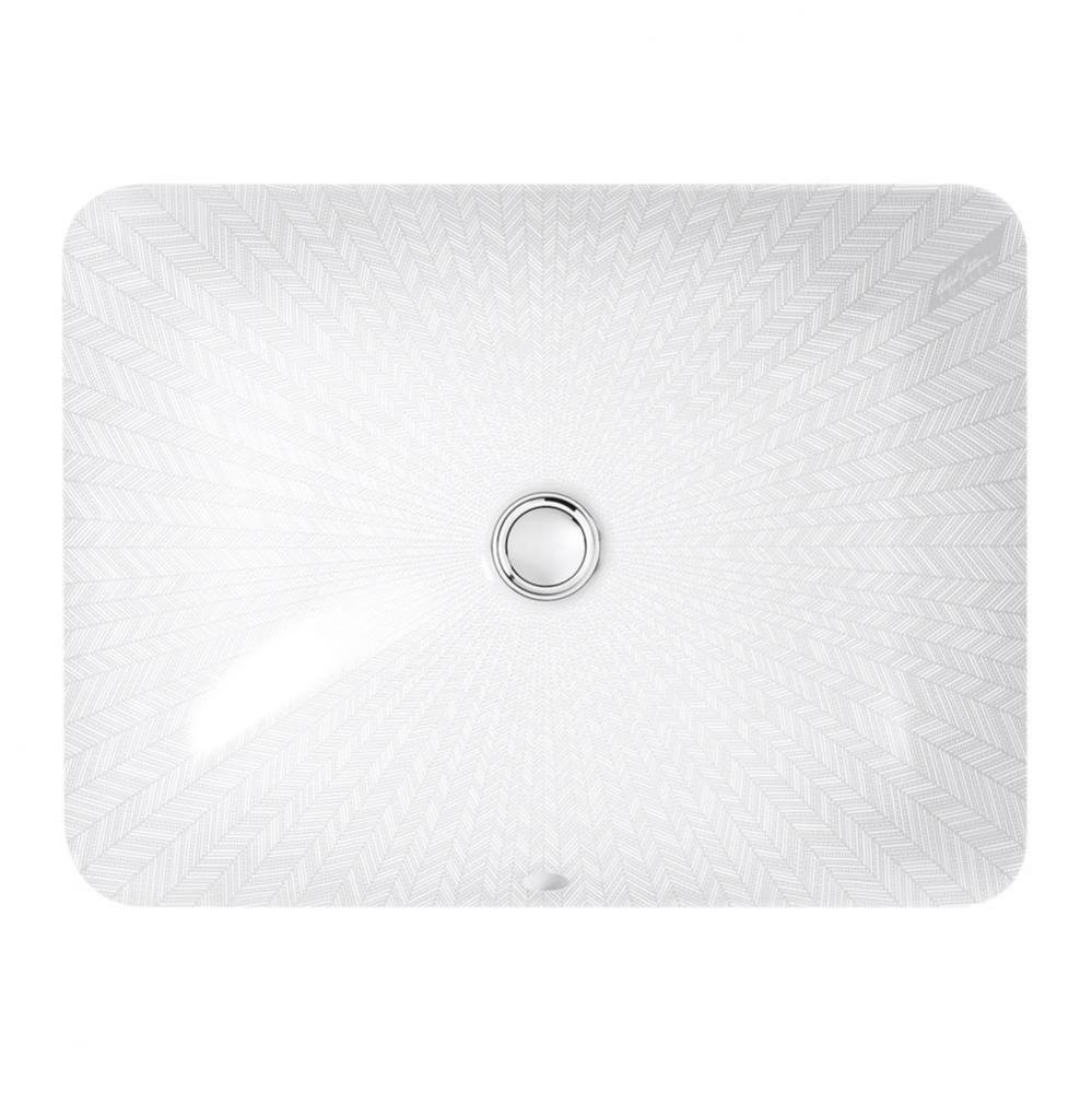 Sartorial™ Herringbone Caxton® Rectangle Undermount bathroom sink