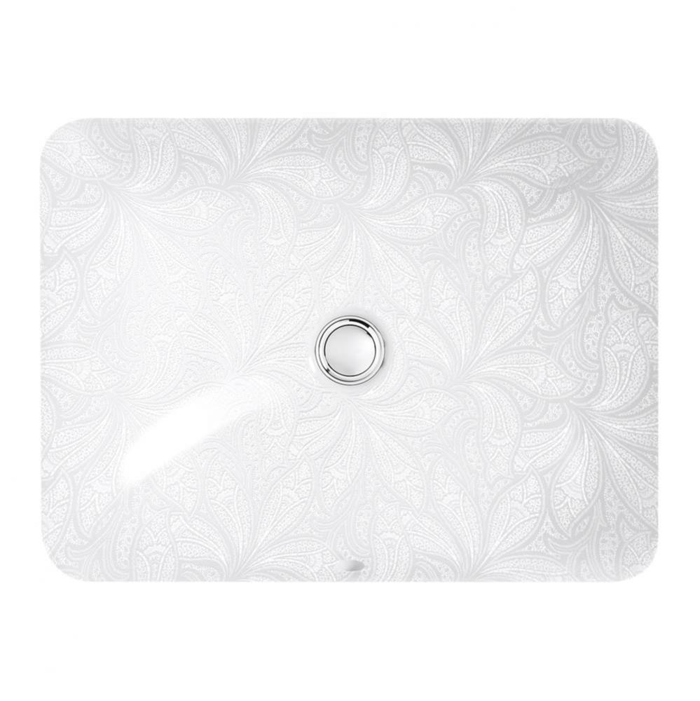 Sartorial™ Paisley Caxton® Rectangle Undermount bathroom sink