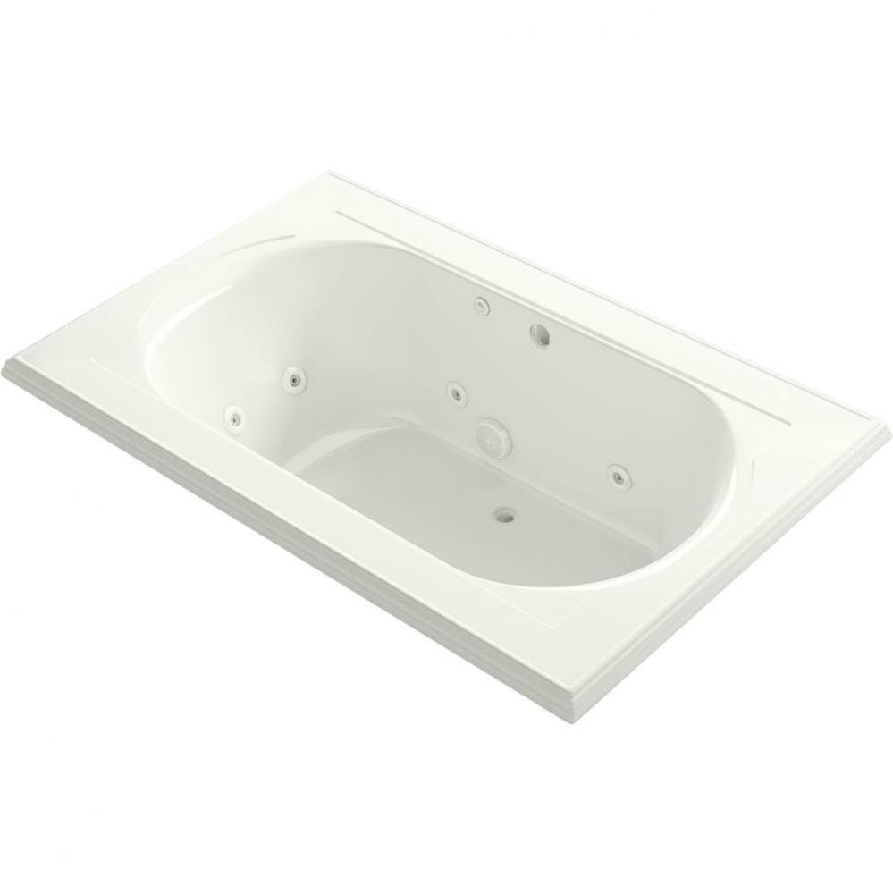 Memoirs® 66'' x 42'' whirlpool bath, drop-in with center rear drain