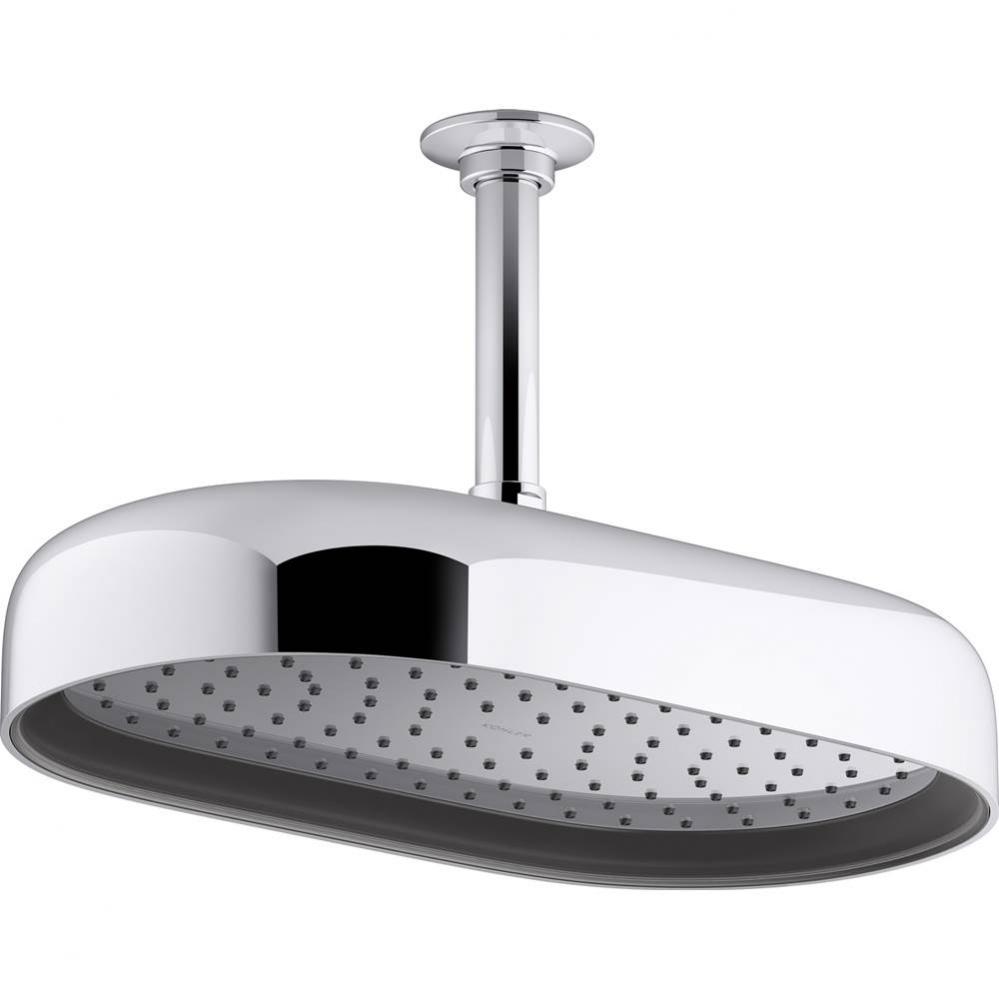 Statement Oval 12 in. 2.5 Gpm Rainhead With Katalyst Air-Induction Technology