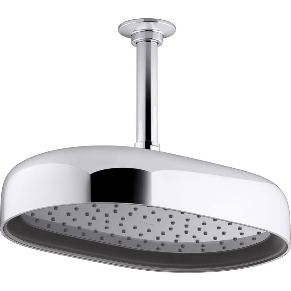 Statement Oval 10 in. 2.5 Gpm Rainhead With Katalyst Air-Induction Technology