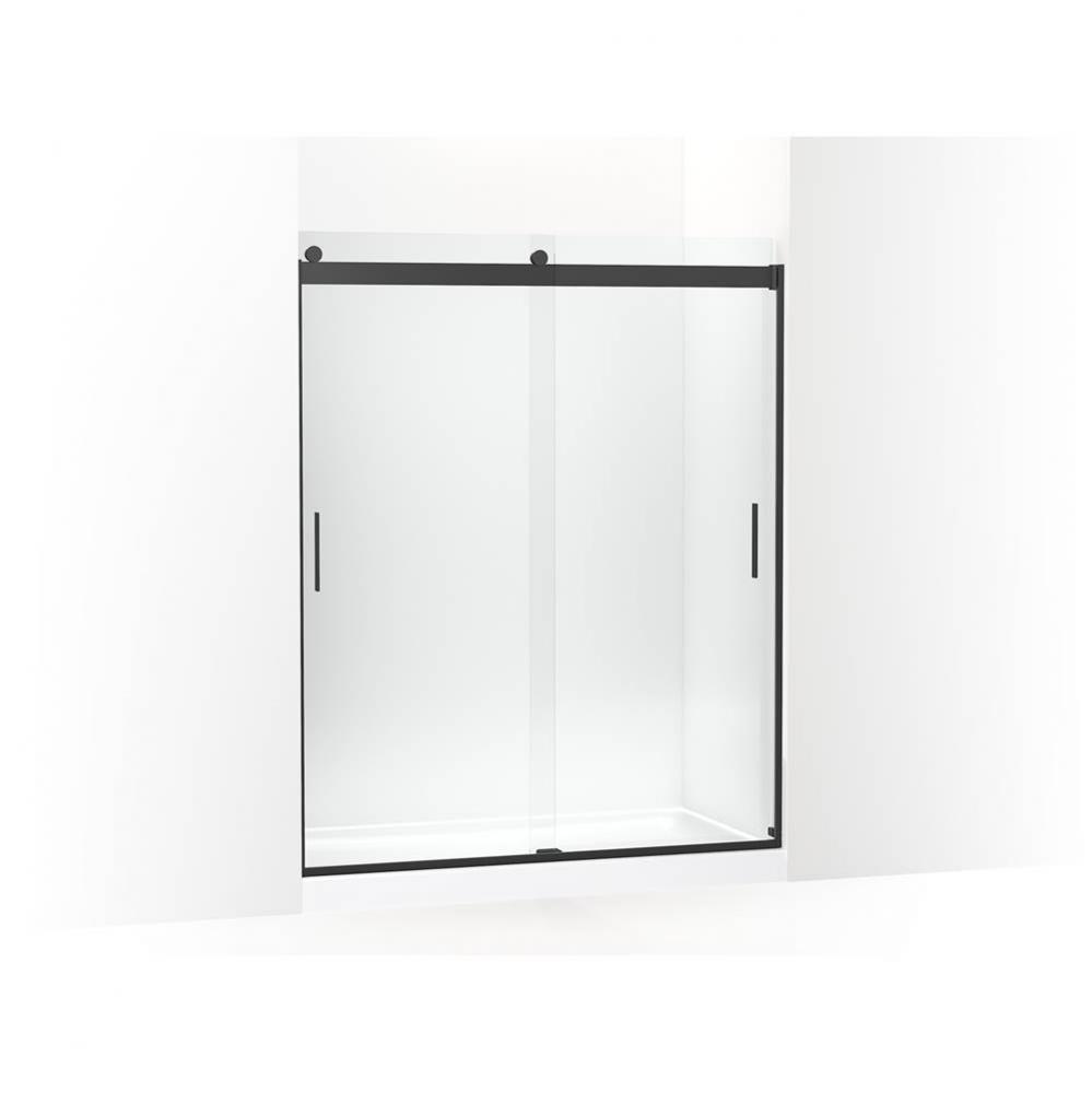 Levity® Sliding shower door, 74'' H x 56-5/8 - 59-5/8'' W, with 1/4'