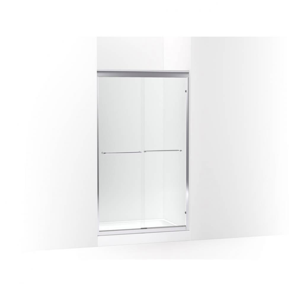 Fluence® 40'' - 43'' W x 70-1/32'' H sliding shower door with 1