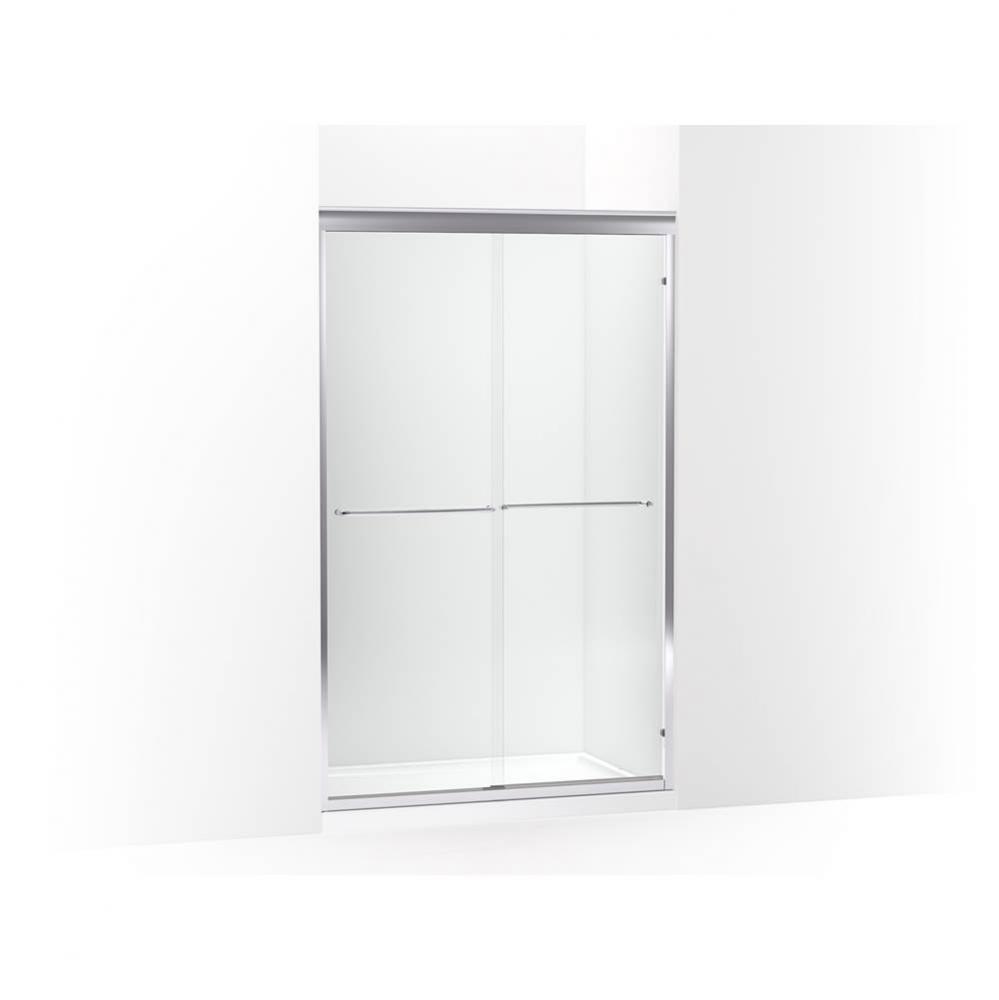 Fluence® 49'' - 52'' W x 75-23/32'' H sliding shower door with