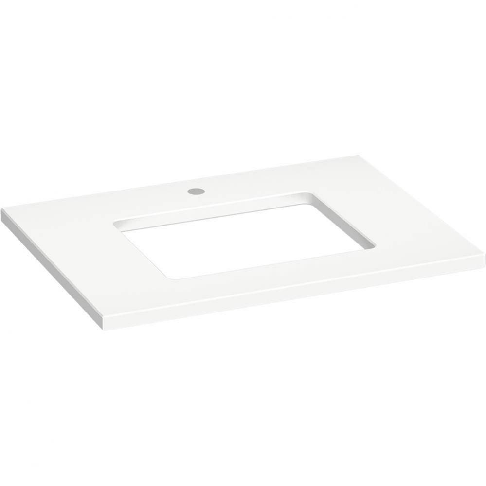 Silestone® 31'' quartz vanity top with rectangular cutout