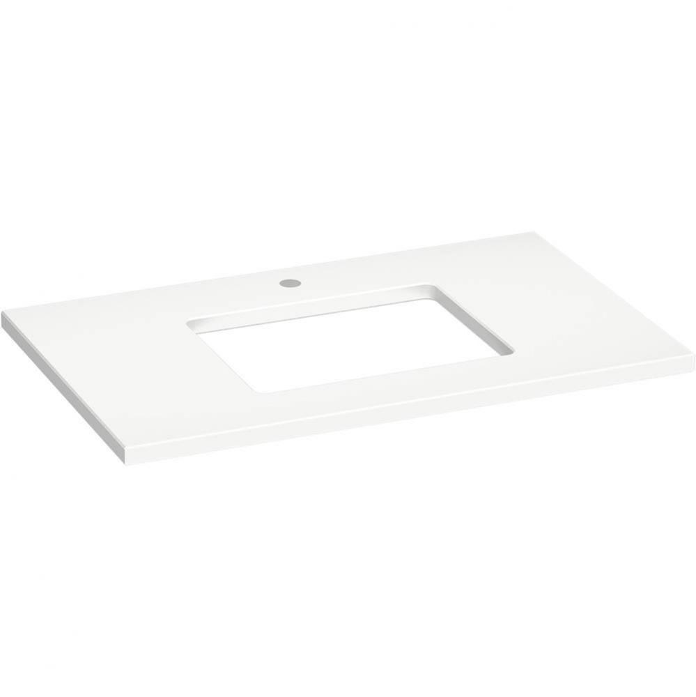 Silestone® 37'' quartz vanity top with rectangular cutout