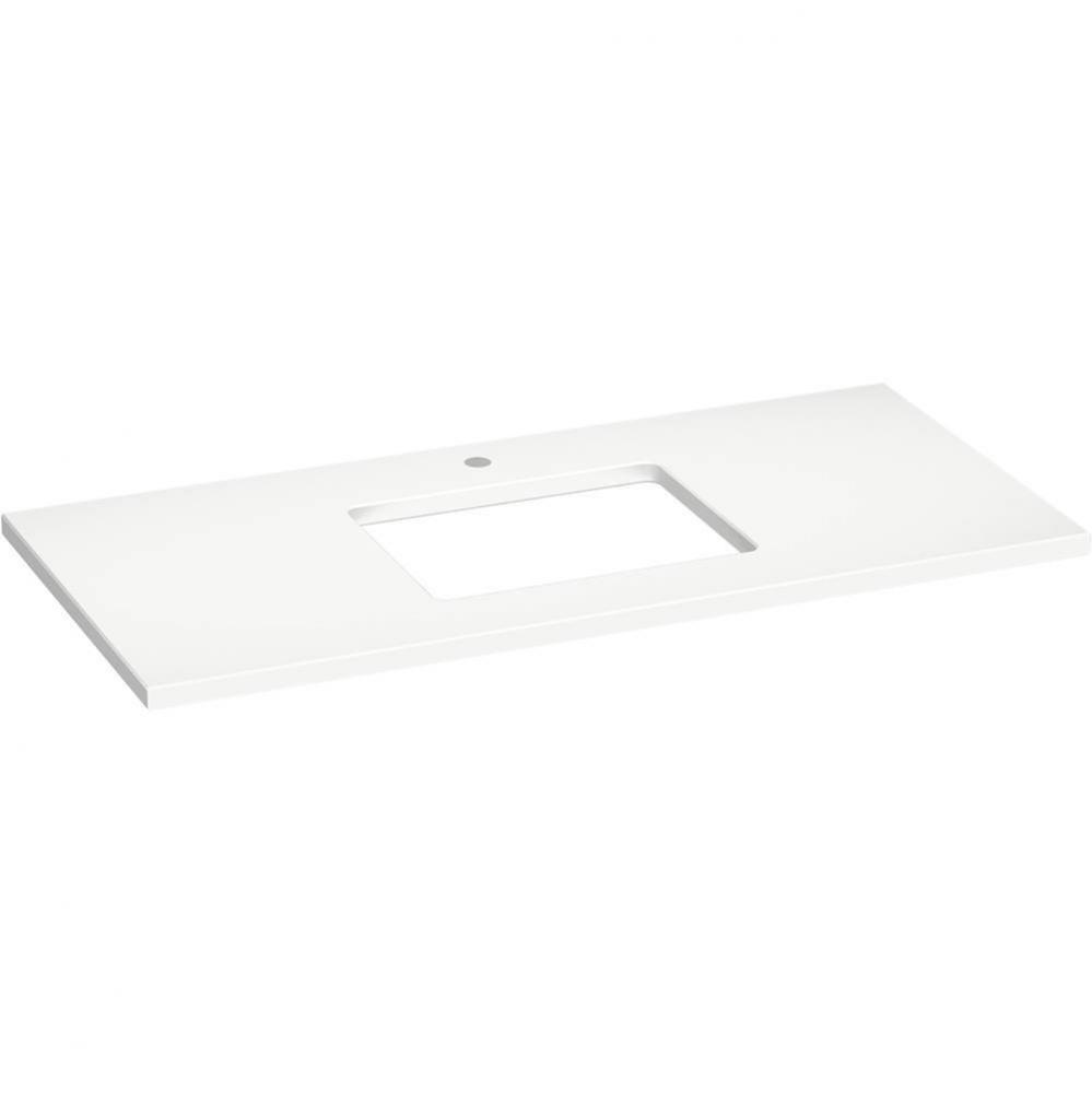 Silestone® 49'' quartz vanity top with rectangular cutout