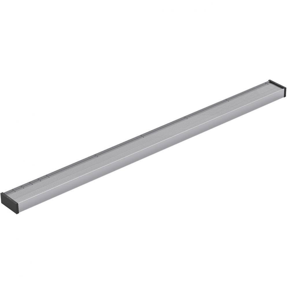 2-1/2'' x 36'' linear drain grate with tile-in panel