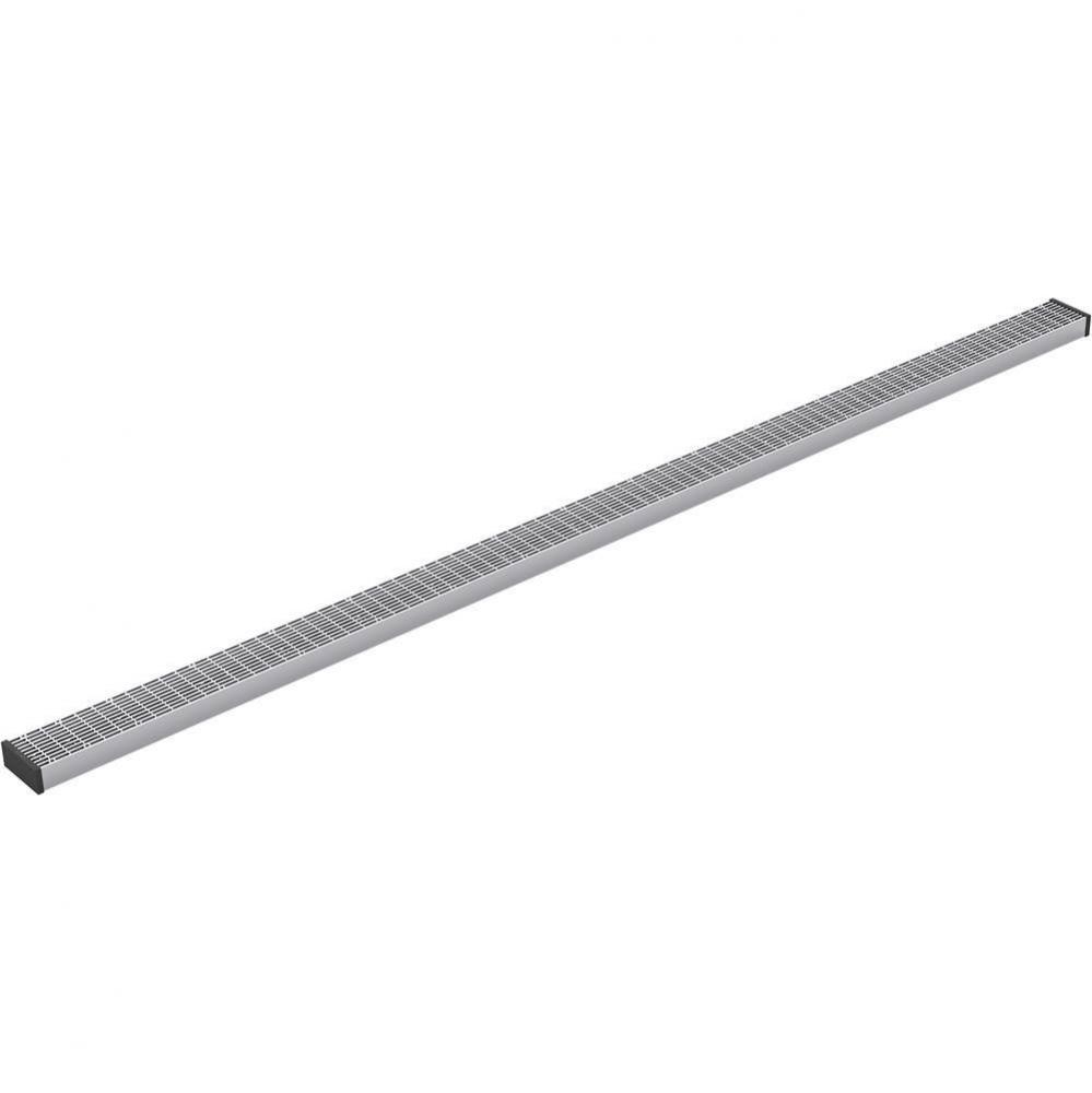 2-1/2'' x 60'' linear drain grate with lattice pattern