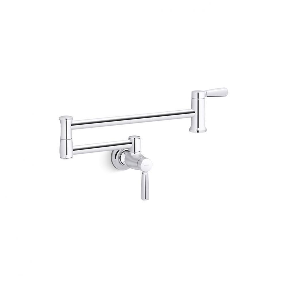 Wall-mount pot filler