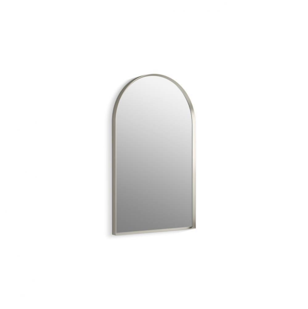 Essential 20'' x 32'' arched framed mirror