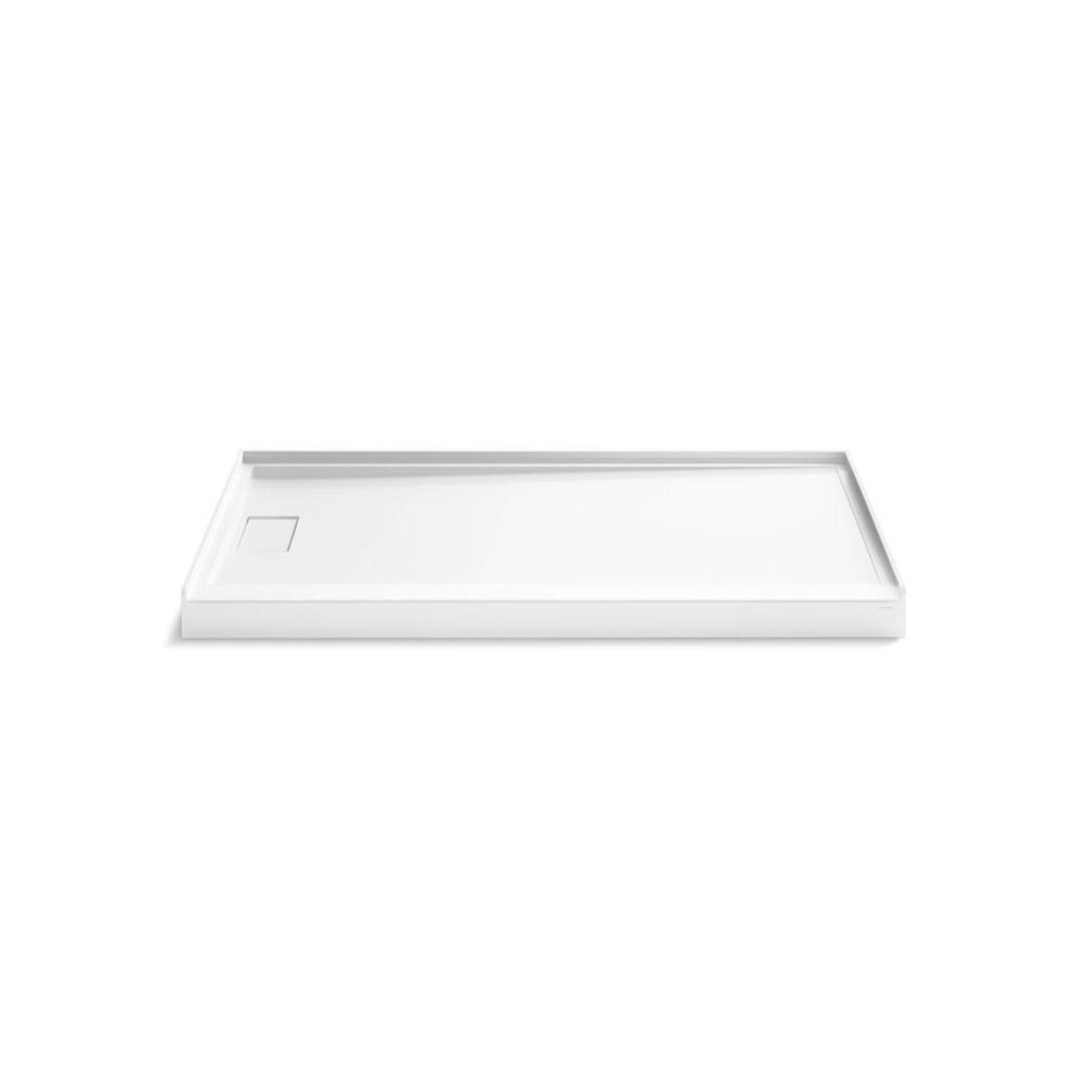 Stoneridge 66'' X 34'' Alcove Shower Base Left Drain