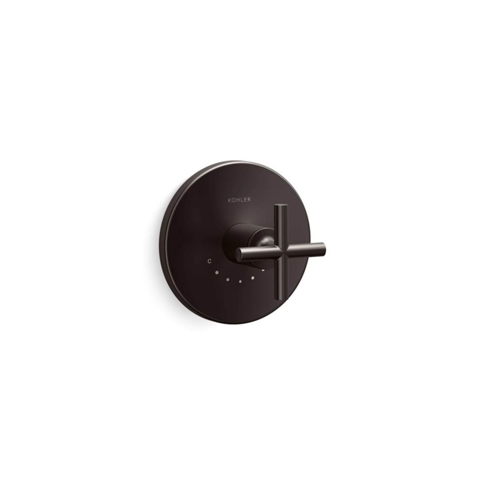Purist® Mastershower® Temperature Control Valve Trim With Cross Handle