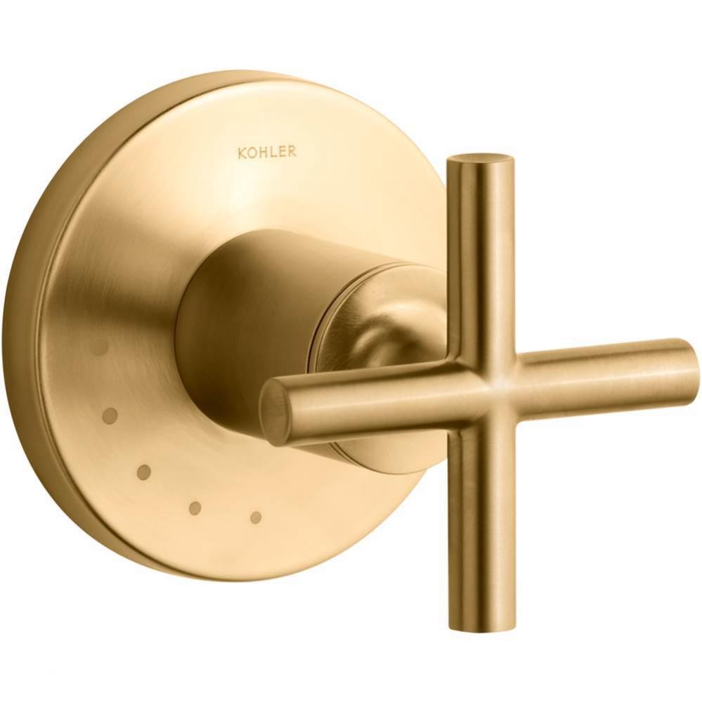 Purist® MasterShower® volume control valve trim with cross handle