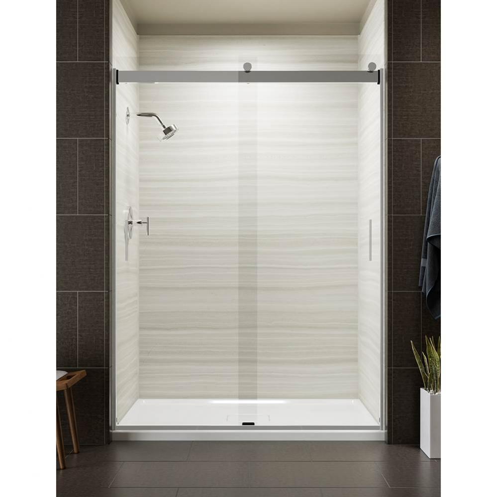 Levity® Sliding shower door, 82'' H x 56-5/8 - 59-5/8'' W, with 5/16&apos