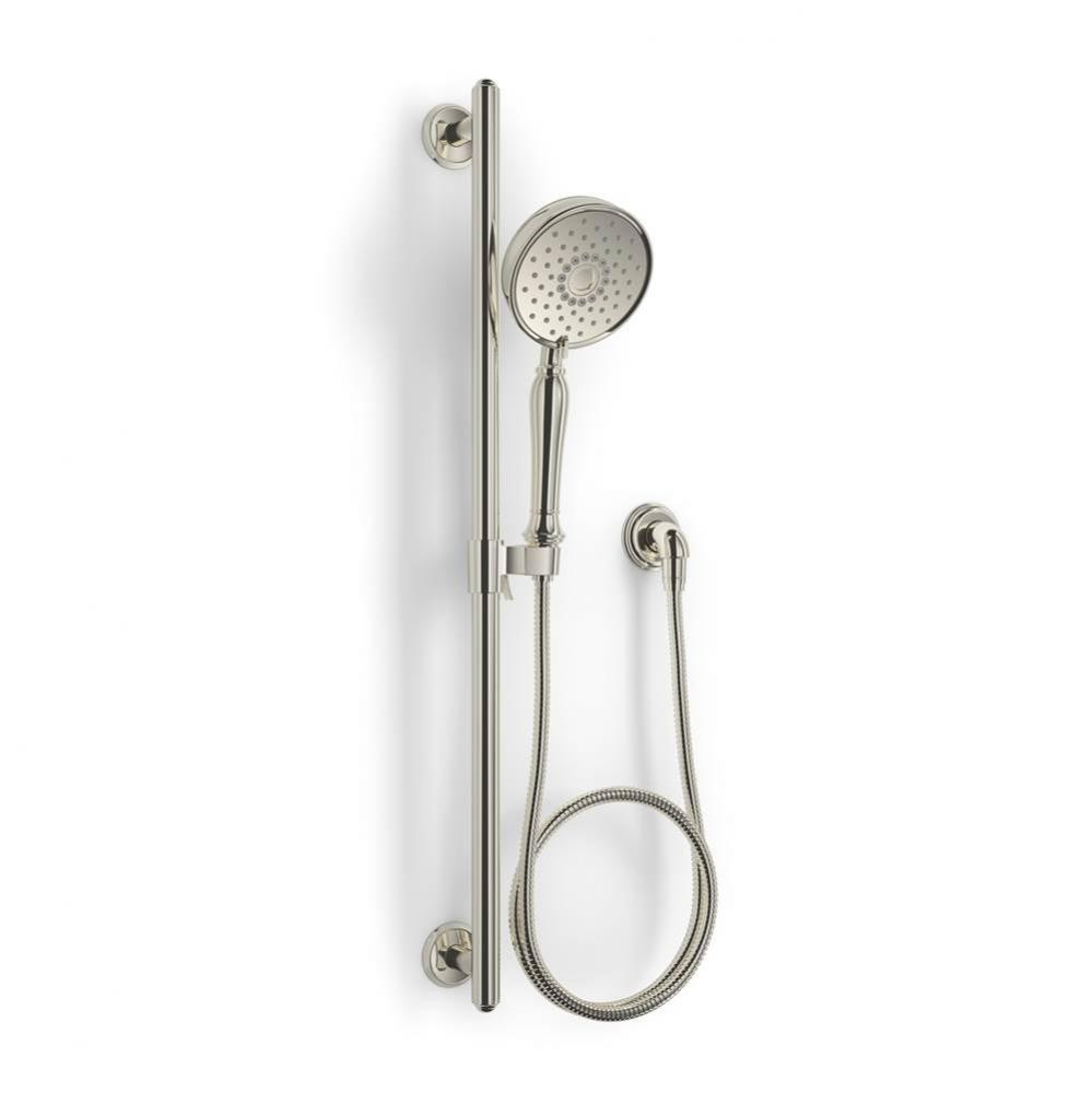 KOHLER Bancroft and Devonshire Vibrant Polished Nickel Handshower Slidebar Kit