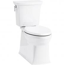 Kohler 5709-0 - Corbelle® ContinuousClean XT two-piece elongated toilet with skirted trapway, 1.28 gpf