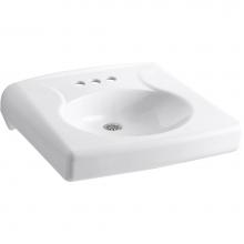 Kohler 1997-SS4N-0 - Brenham™ wall-mounted or concealed carrier arm mounted commercial bathroom sink with 4'&apo