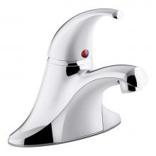 Kohler 15199-4NDRA-CP - Coralais® Single-handle centerset bathroom sink faucet with 0.5 gpm vandal-resistant aerator