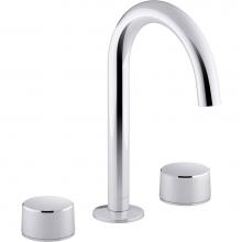 Kohler 77967-77974-8-CP - Components Wide Spread Bathroom Faucet with Cylinder Handles