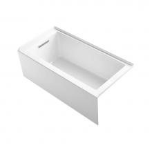 Kohler 20201-LA-0 - Underscore® Rectangle 60'' x 30'' alcove bath with integral apron, integr