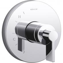 Kohler TS78015-4-CP - Components™ Rite-Temp® shower valve trim with Lever handle