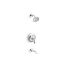 Kohler T35944-4G-CP - Buckley™ Rite-Temp® bath and shower trim kit with push-button diverter, 1.75 gpm