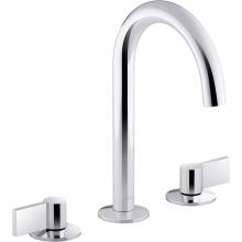 Kohler 77965-77974-4-CP - Components Wide Spread Bathroom Faucet with Lever Handles