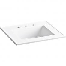 Kohler 2777-8-0 - Ceramic/Impressions® 25'' rectangular vanity-top bathroom sink with 8'' w