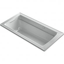 Kohler 1949-GH-95 - Archer® 66'' x 32'' drop-in Heated BubbleMassage™ air bath