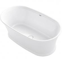 Kohler 8332-0 - Memoirs® 60'' x 34'' freestanding bath with center toe-tap drain