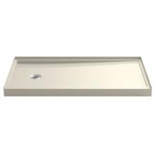 Kohler 8459-47 - Rely 60-in x 32-in Single-Threshold Shower Base with Left-Hand Drain, Almond
