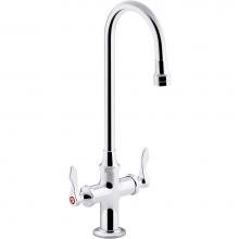 Kohler 100T70-4ANL-CP - Triton® Bowe® 0.5 gpm monoblock gooseneck bathroom sink faucet with laminar flow and lev