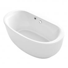 Kohler 6369-W1-0 - Sunstruck® 65-1/2'' x 35-1/2'' oval freestanding bath with Bask® hea