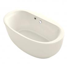 Kohler 6369-W1-96 - Sunstruck® 65-1/2'' x 35-1/2'' oval freestanding bath with Bask® hea