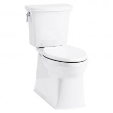 Kohler 3814-0 - Corbelle® Comfort Height® Two-piece elongated 1.28 gpf chair height toilet