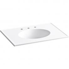 Kohler 2796-8-0 - Ceramic/Impressions® 31' oval vanity-top bathroom sink with 8' widespread faucet ho